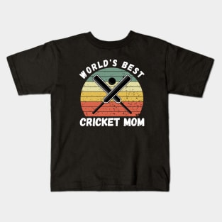 World's Best Cricket Mom Kids T-Shirt